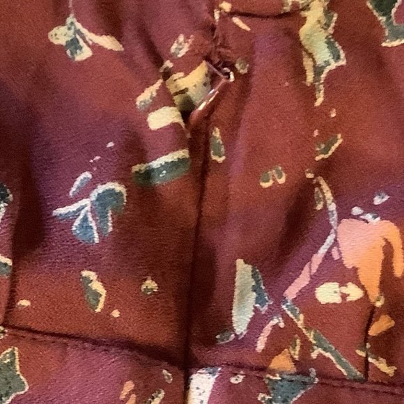 EUC  Roxy Mauve Floral Open Back Dress  Size:  Small - Picture 3 of 8